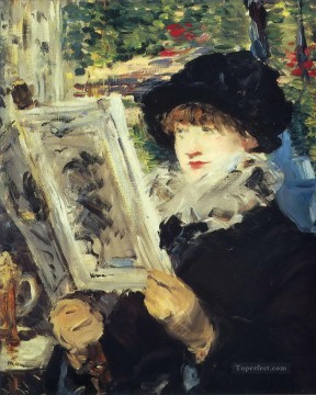 Edouard Manet Painting - Woman Reading Eduard Manet
